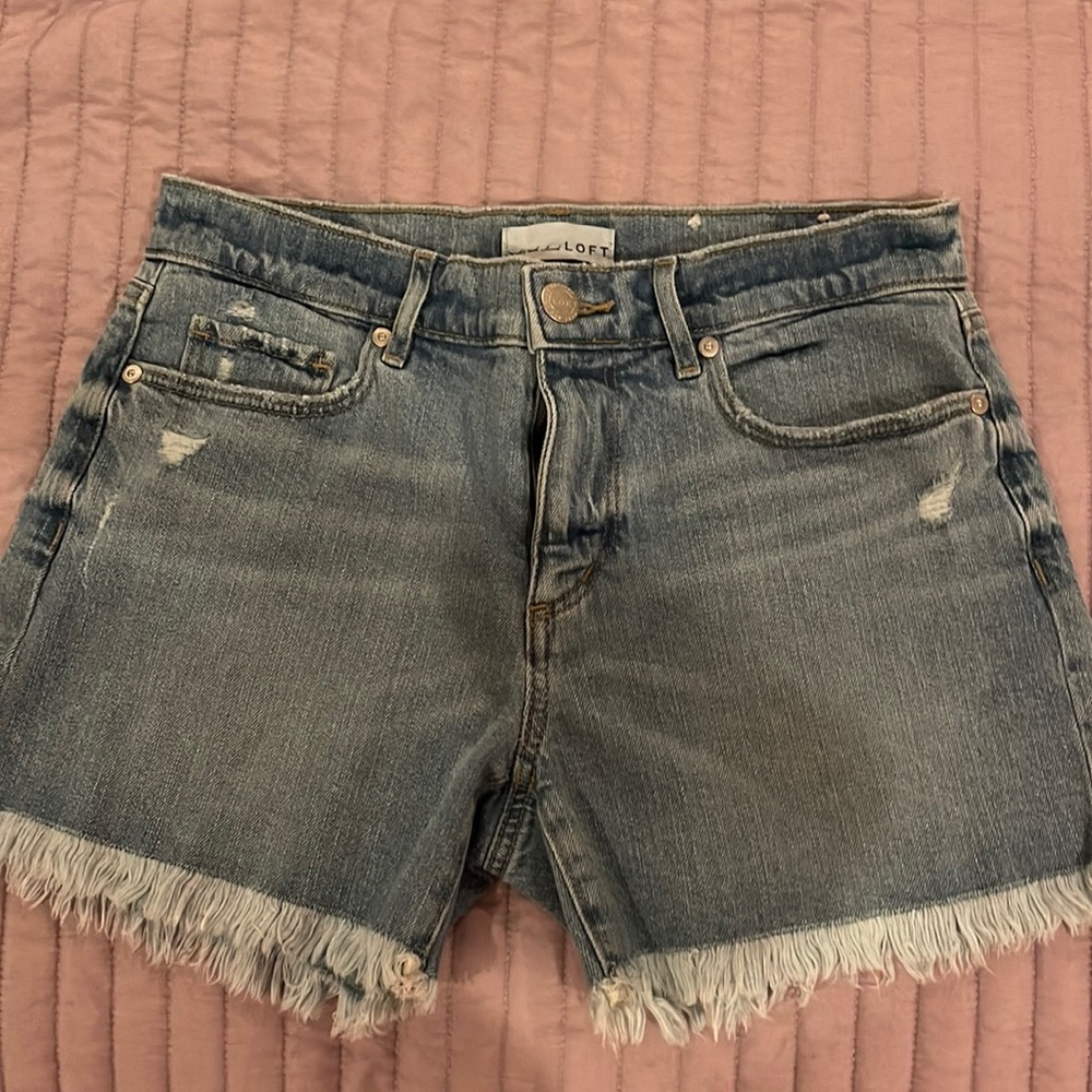 Loft shorts, light blue, size 4